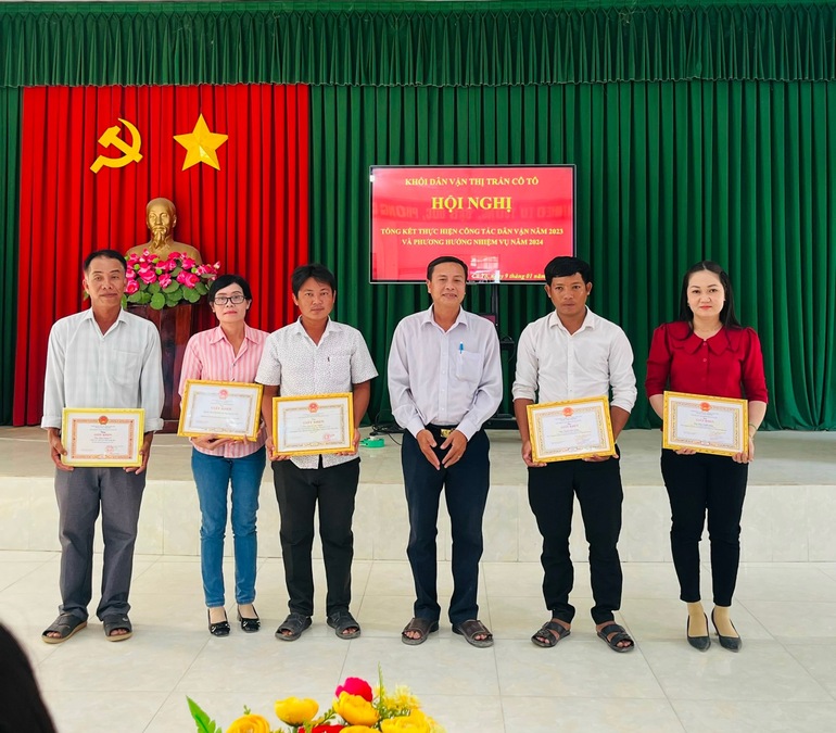 UBMTTQVN thị trấn Cô Tô đạt nhiều kết quả trong năm 2023